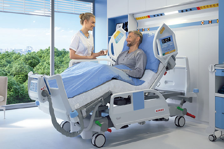 集中治療室用ポジショニング電動ベッド Eleganza5 エレガンザ5