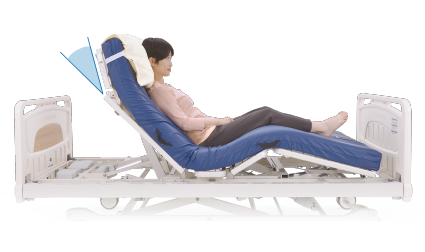 電動ヘッドレスト 頸部前屈位 誤嚥リスク低減