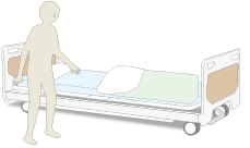 ベッド内蔵型見守りセンサー「iサポート」見守りモード