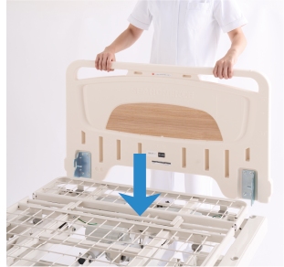 ヘッド・フットボード自動ロック機構