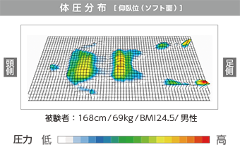 マットレス コアマットレス10Cloud 優れた体圧分散性
